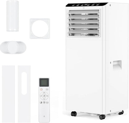 Leises 4-in-1 Mobiles Klimagerät 12000 BTU | Kühlen/Ventilieren/Entfeuchten/Follow-Me | Für Räume Bis 43–51㎡ Abluftschlauch+Digitaldisplay+Fernbedienung+24h-Timer