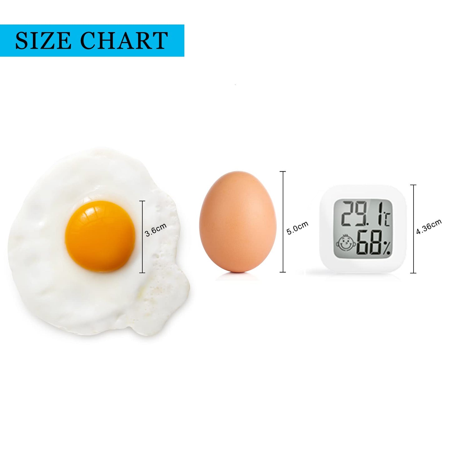 Flintronic Mini LCD Thermometer, 2 Stück Digital Thermometer Innen, Hygrometer Innen, Thermometer Hygrometer, Kabelloses, Luftfeuchtigkeit Meter für Babyzimmer Wohnzimmer Büro Gewächshaus(Weiß)