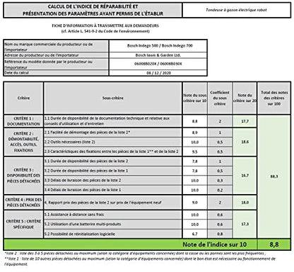 Bosch Indego S+ 500 – Rasenmäher Roboter 500m², 18V Akku, App-Steuerung, 19cm Schnittbreite, Ladestation inkl.