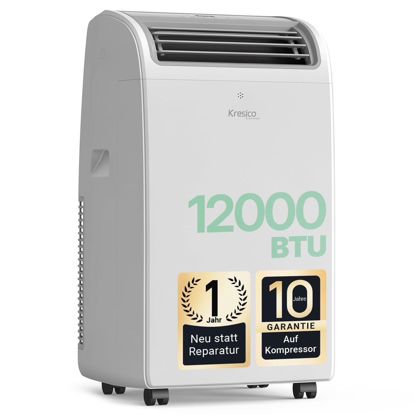 Mobile Klimaanlage 9000 BTU, Klimaanlage mobil mit Abluftschlauch, Mobiles Klimagerät mit Abluftschlauch für Räume bis zu 33m²/90m³, Klimagerät mit Timer, R290, weiß