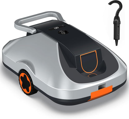 Poolroboter Akku, kabelloser Pool-Saugroboter, 200Min Laufzeit, Intelligente Navigation, Selbsteinparkfunktion und ultrafeine Filterung, kompakt und tragbar Poolreiniger ohne kabel für Pools 232m²