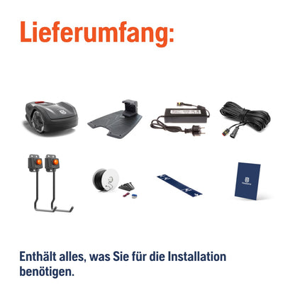 Husqvarna Automower Aspire R4 – Mähroboter für 400m², Akku, Connect App mit WLAN, Bluetooth & Sprachsteuerung, Installations-Kit