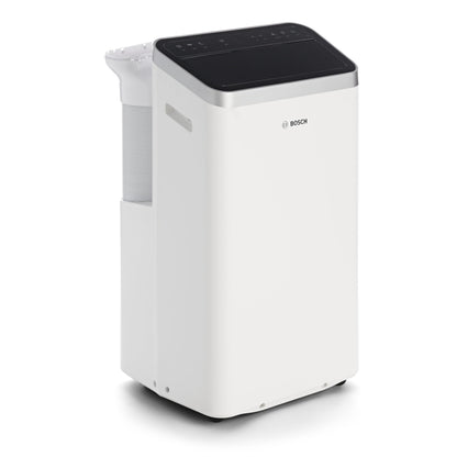 Bosch Cool 5100 Mobiles Klimagerät - 3-in-1 Klimaanlage, Luftentfeuchter, Ventilator - 3,4 kW für Räume bis zu 46 m² - Mit Auto-Modus, Silent-Modus & Sleep-Modus