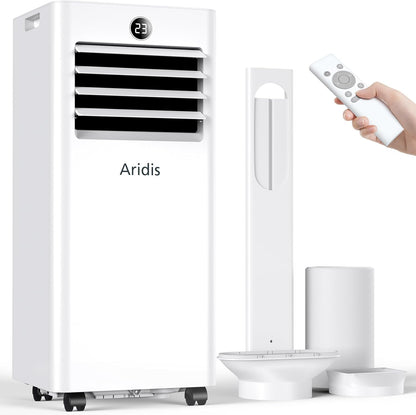 Klimaanlage Mobil 9000 BTU,4-in-1 Mobile Klimaanlage - LED Display&Fernbedienung,leise mobile klimaanlage mit einem Fenstermontagesatz,klimagerät mit abluftschlauch,Raumgröße bis 88m³(33㎡) Tragbare