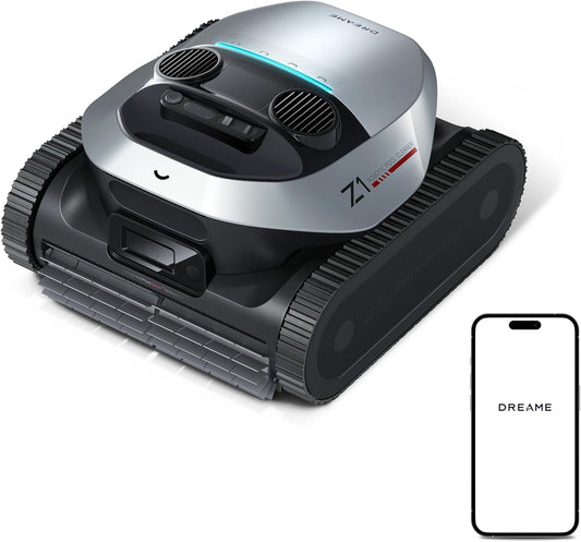 dreame Poolroboter Z1, Poolroboter Boden und Wand, 30,000 LPH, 240 Min. Akkulaufzeit, Hightech-Poolerkennung & Pfadplanung, für Pools bis 180 ㎡