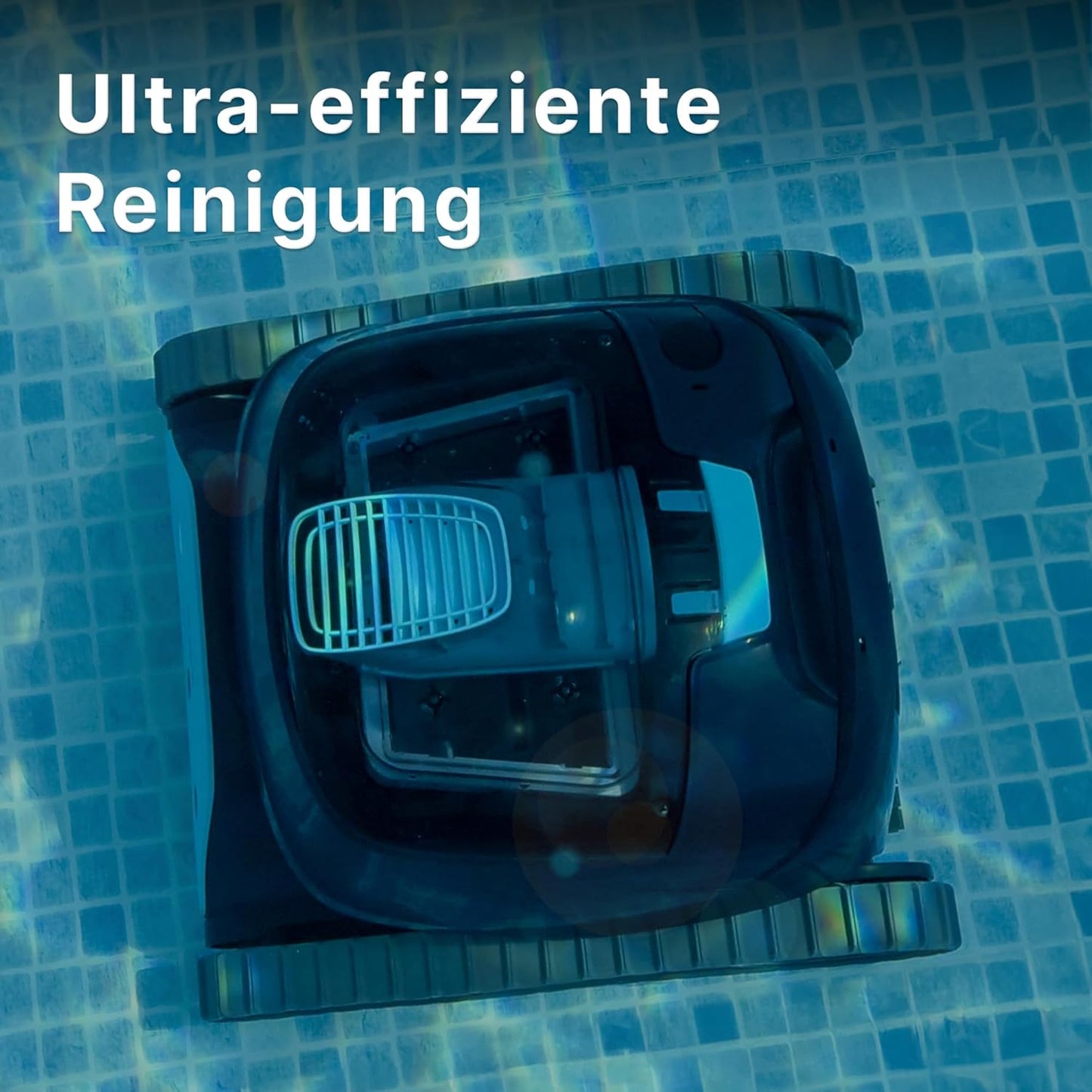 Dolphin Liberty 300 Kabelloser Poolroboter Boden, Wände und Wasserlinie, Ultrafeine Filtration, Eco-Modus, Spracherfassung, Ultrafein-Filter, Eingelassene Pools bis zu 10m