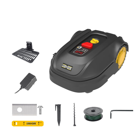 LANDXCAPE LX850 Mähroboter – 300m², 18V (20V Max), 3-Klingen Mulchsystem, Sicherheitssensor, Display, leise & zuverlässig