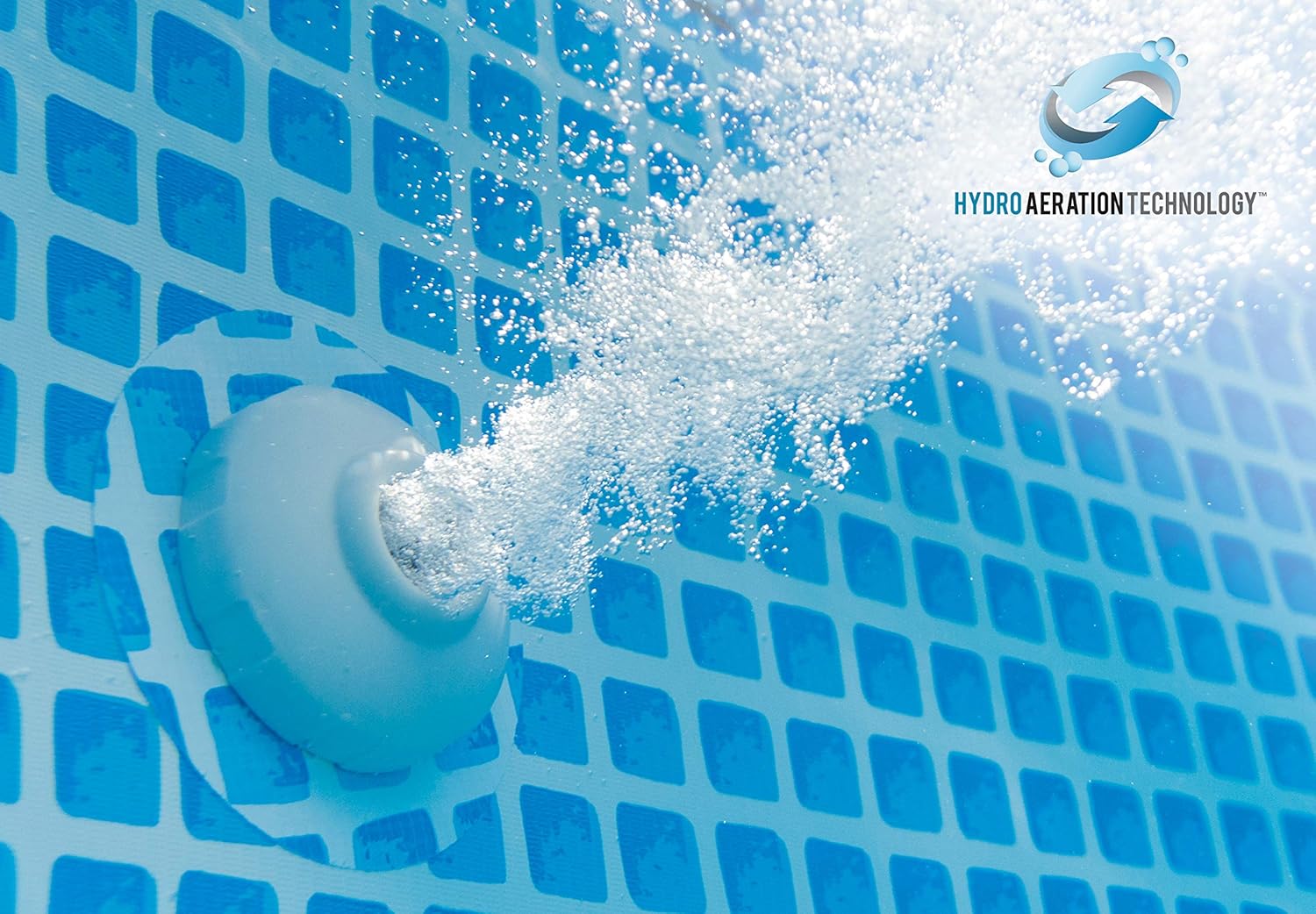 INTEX "PrismFrame" Pool rechteckig Aufstellpool Komplettset (400 x 200 x 122 cm) inkl. 12V Filterpumpe & Sicherheitsleiter Familienpool Swimmingpool Volumen ca 8.418l, blau (26790GN)
