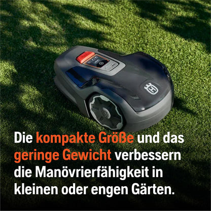 Husqvarna Automower Aspire R4 – Mähroboter für 400m², Akku, Connect App mit WLAN, Bluetooth & Sprachsteuerung, Installations-Kit