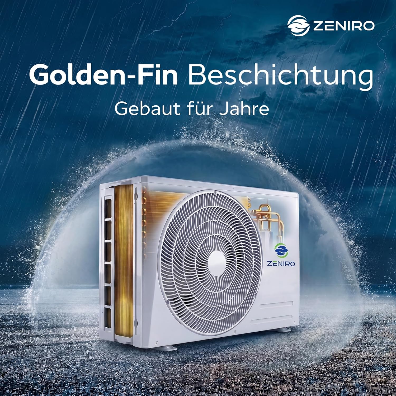 Klimaanlage Set Split - mit WiFi/App Funktion Klimagerät Kühlen A++/ Heizen A+ 3,5kW 12000 BTU Sehr Leise, Kältemittel R32 - Fernbedienung, Timerfunktion - Inkl. Montagematerial