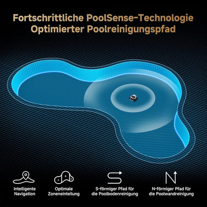 dreame Poolroboter Z1, Poolroboter Boden und Wand, 30,000 LPH, 240 Min. Akkulaufzeit, Hightech-Poolerkennung & Pfadplanung, für Pools bis 180 ㎡
