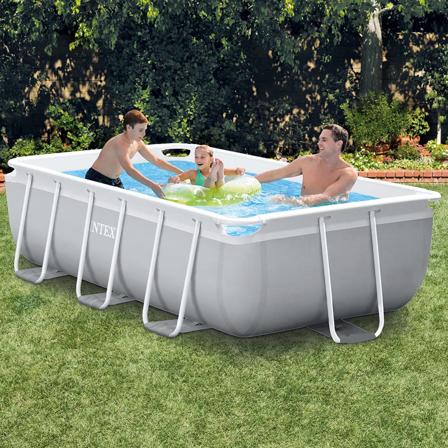 Intex 3M X 1.75M X 0.8M Prism Frame Rectangular Pool Set