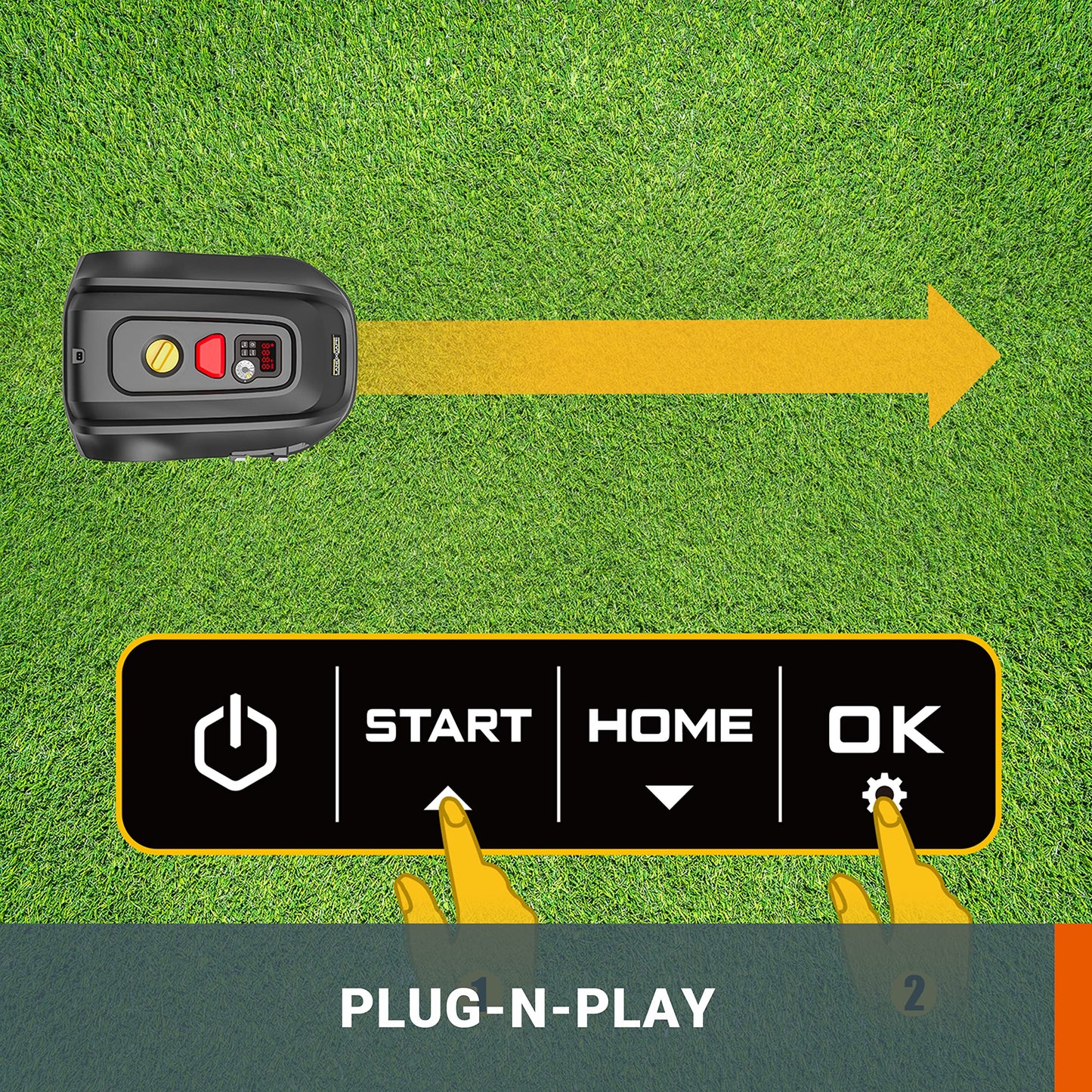 LANDXCAPE LX850 Mähroboter – 300m², 18V (20V Max), 3-Klingen Mulchsystem, Sicherheitssensor, Display, leise & zuverlässig
