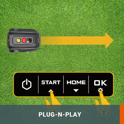 LANDXCAPE LX850 Mähroboter – 300m², 18V (20V Max), 3-Klingen Mulchsystem, Sicherheitssensor, Display, leise & zuverlässig